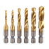 Cross-Border Hexagonal Shank Compound Tap High-Speed Steel Three-In-One Machine Tap Drill Bit Tapping Drill Integrated Spiral Tap