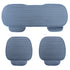 Crystal Velvet Non-Slip Non-Slip Free Backrest Three-Piece Warm Car Seat Cushion