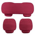 Crystal Velvet Non-Slip Non-Slip Free Backrest Three-Piece Warm Car Seat Cushion