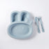 Maixiang Bunny Children's Cartoon Wheat Straw Fall-resistant Cutlery Set
