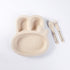 Maixiang Bunny Children's Cartoon Wheat Straw Fall-resistant Cutlery Set
