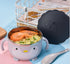 Infant 304 Stainless Steel Tableware Cute Penguin Cartoon Baby Bowl With Handle