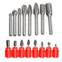 8-Piece Set Of Double-Groove Rotary File With Double-Grain Cemented Carbide