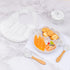 Baby Dinner Plate Food Grade Silicone Infant Learning To Eat Grid Plate