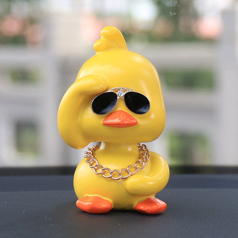 Small Yellow Duck Car Interior Decoration Ornaments Car