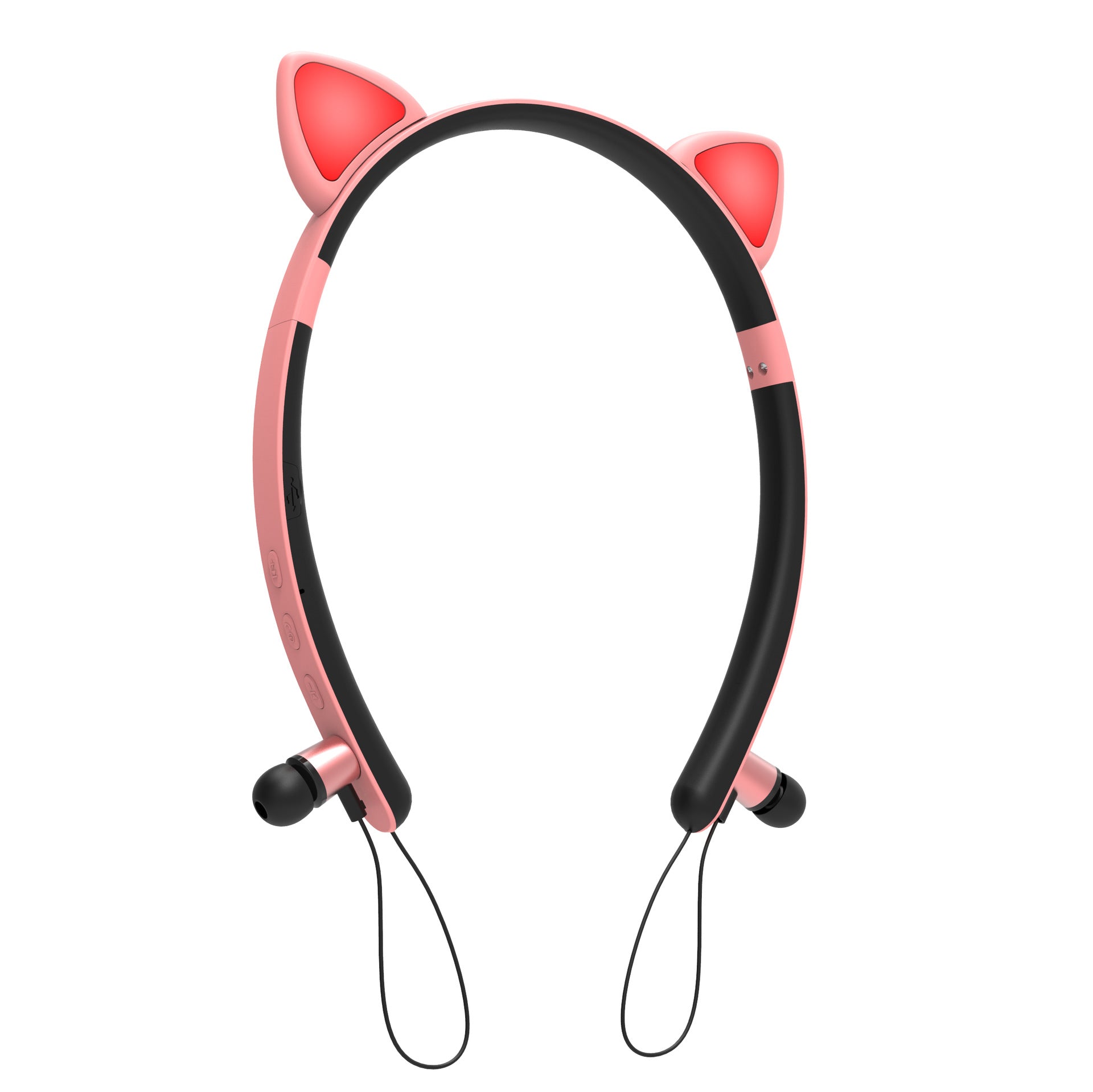 LED Glowing True Wireless Bluetooth Headphones Auriculares Cartoon Girl Headband Cat Ear Headset With Microphone For All Phones