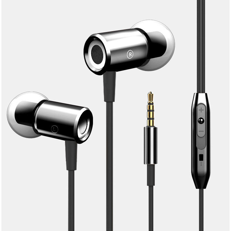 Wired Earphone Metal Magnetic Subwoofer In-Ear Cable