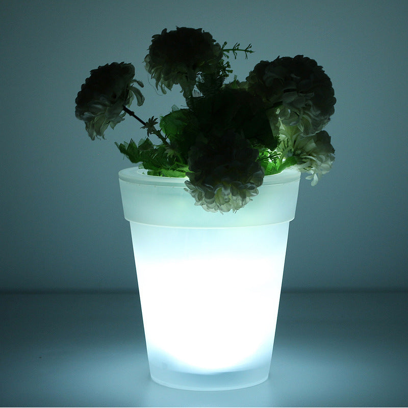 Solar Plastic Flowerpot Outdoor Waterproof