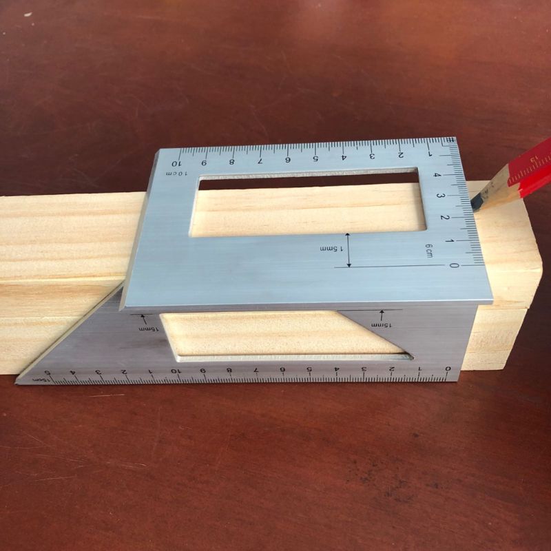 Multifunctional Angle Ruler 45 90 Degree Aluminum Alloy Accu