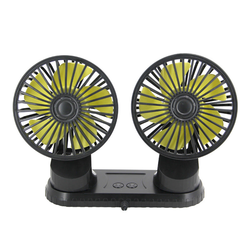 Car Usb Dual-Head Fan Air Outlet
