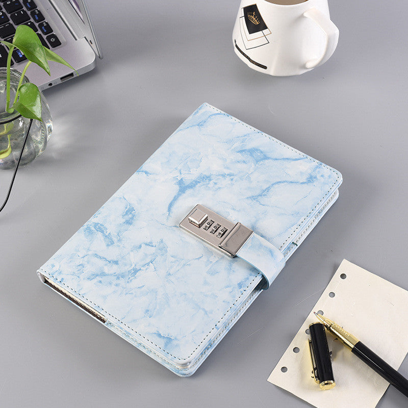 Retro Password Book With Lock Notebook Creative Simple Student Children's Diary Hand Account Notebook
