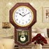 Retro Pendulum Clock Chinese Style Home Living Room Music Timekeeping Quartz Wall Clock