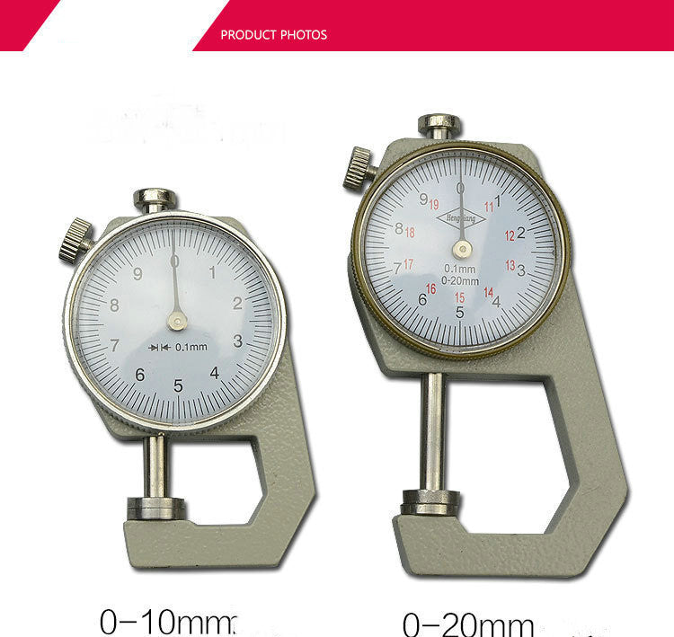 Mm Dial Thickness Gauge Leather Paper Thickness Gauge For Leather Film Paper