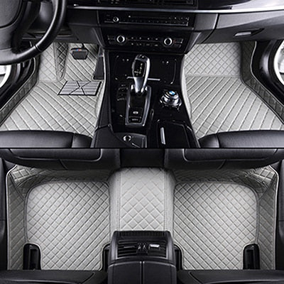 Wear-Resistant Diamond Leather Wire Ring Car Mat
