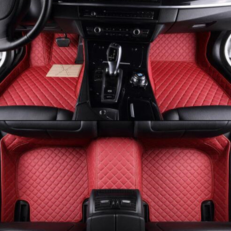 Wear-Resistant Diamond Leather Wire Ring Car Mat