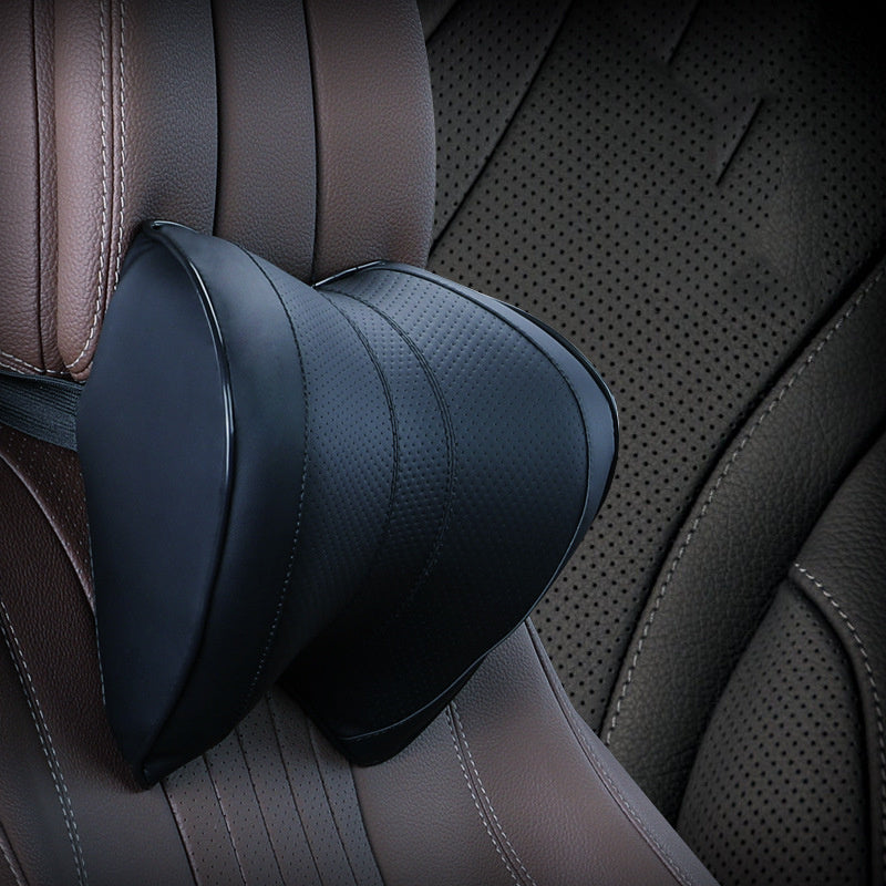 Car Headrest Lumbar Support Set, Car Synthetic Fiber Headrest Neck Pillow Type