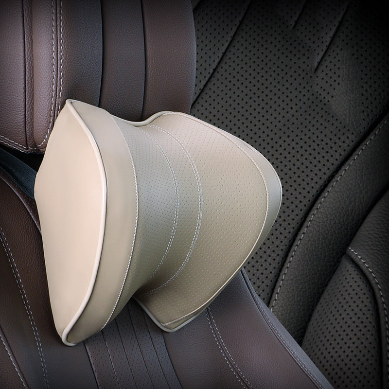 Car Headrest Lumbar Support Set, Car Synthetic Fiber Headrest Neck Pillow Type
