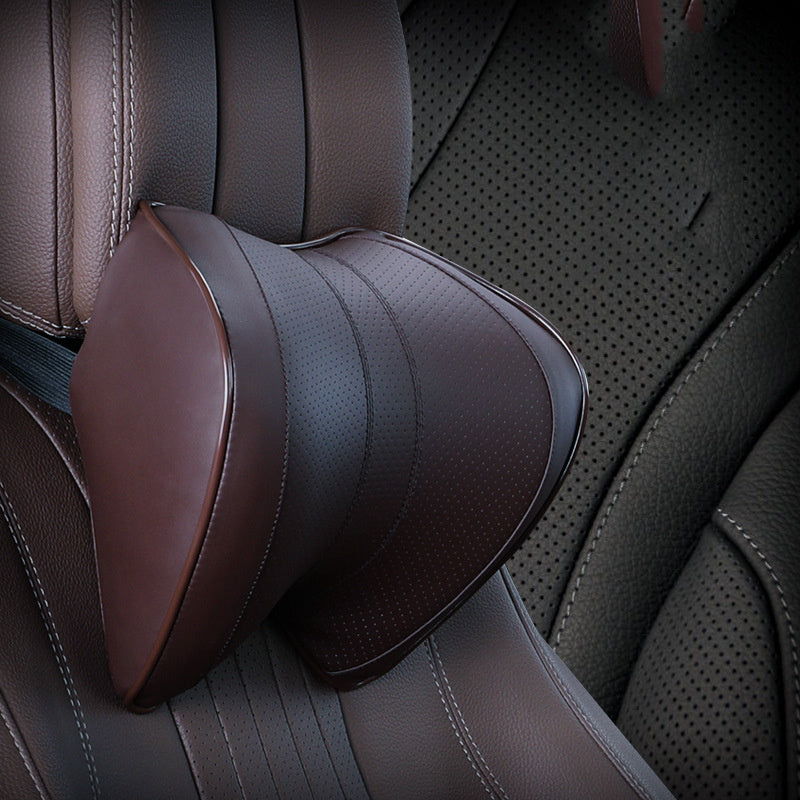 Car Headrest Lumbar Support Set, Car Synthetic Fiber Headrest Neck Pillow Type