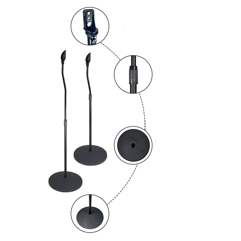 Compatible with Apple, Satellite Bookshelf Surround Sound Shelf Speaker Stand Tripod Hanger Rack