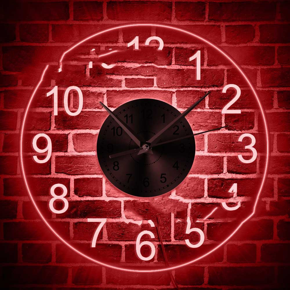 Factory Customized Arabic Numerals Transparent Acrylic Wall Clock
