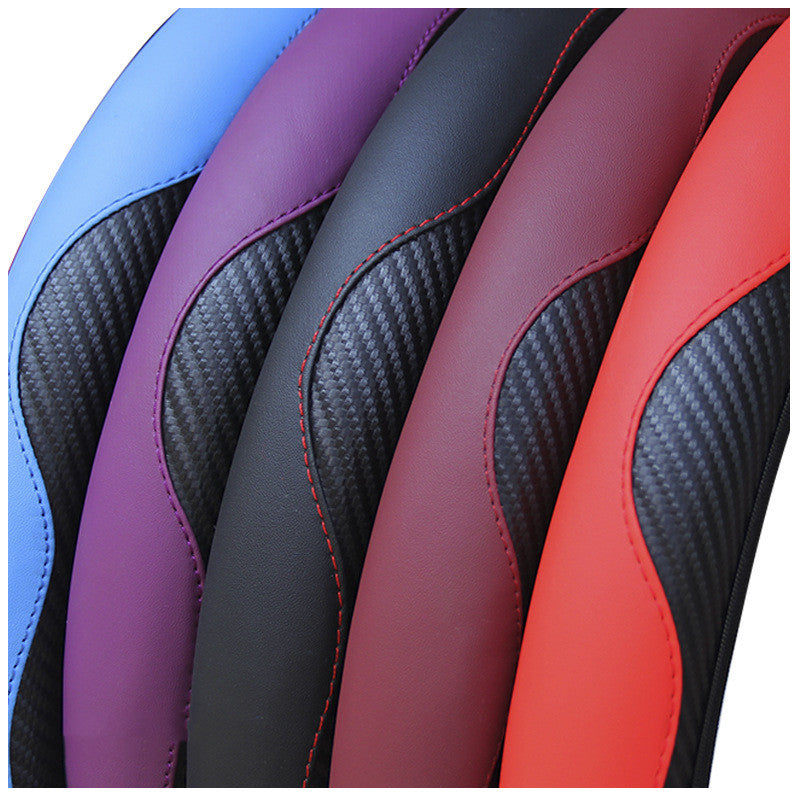 Carbon fiber sports steering wheel cover
