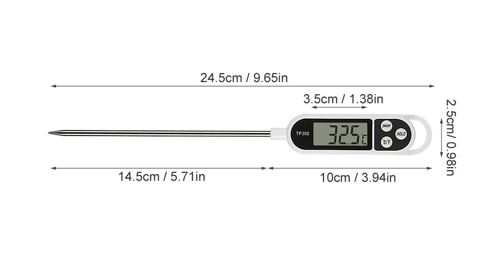 Electronic probe BBQ thermometer