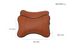 Automobile leather headrest neck protection pillow
