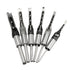 6pcs 6-16mm Woodworking Square Hole Drill Bit Set Mortising Chisel Auger Drill 6/8/9.5/12.7/14/16mm