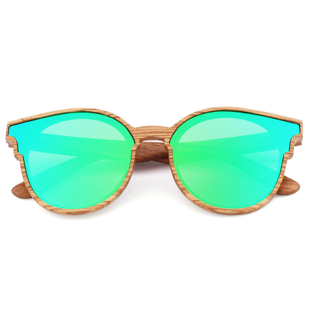 Handmade Polarized Wood Grain Sunglasses Angle's Wing
