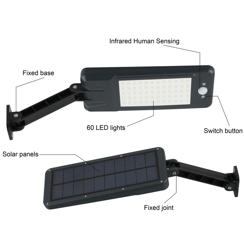 Solar Street Light LED Waterproof Garden Wall Light