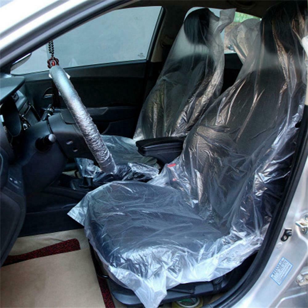 Automobile plastic dustproof disposable seat cover