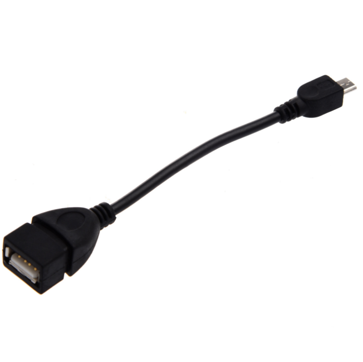 USB A 2.0 Female to Micro USB B Male OTG Adapter Data Cable