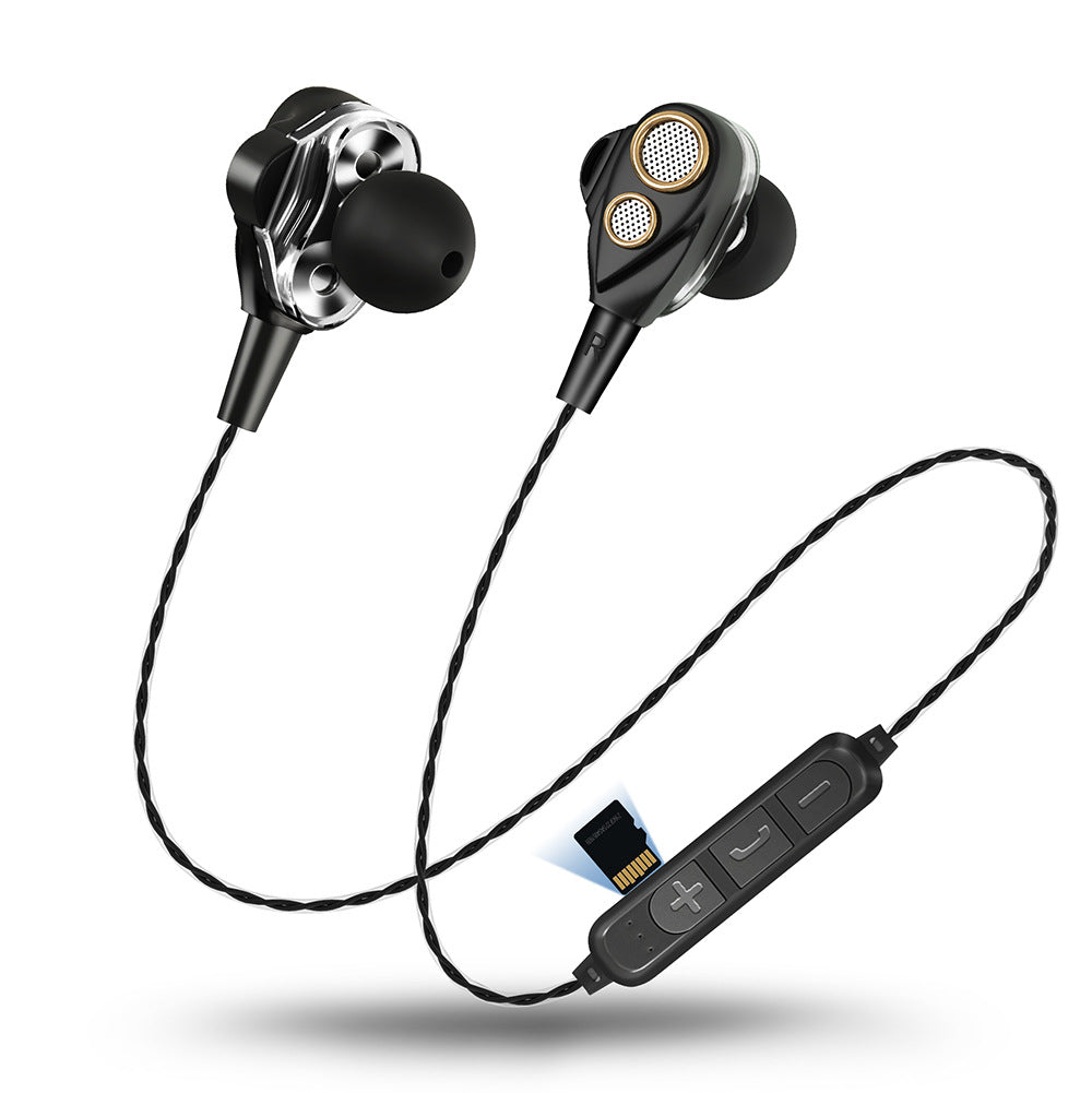 Four speakers 6D surround wireless Bluetooth headset