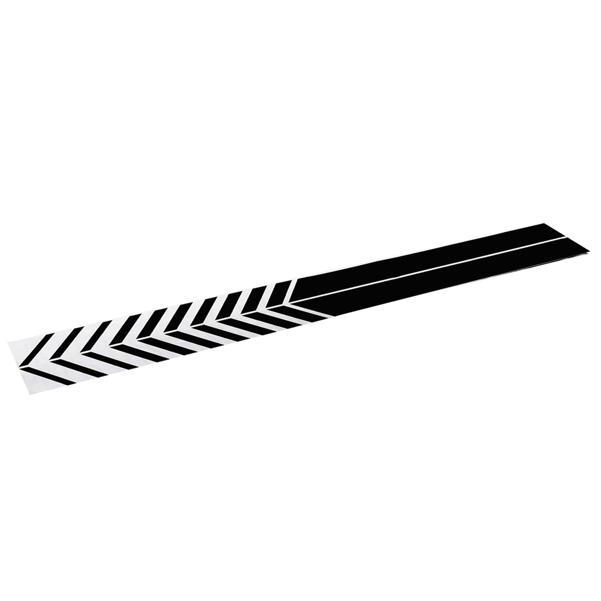 Universal 2X Car Racing Black Long Stripe Graphics Side Body Vinyl Decals Stickers