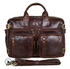 Men's Business Series Personality Men's Leather Tote Messenger Bag Backpack