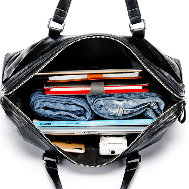 Men's waterproof leather handbag