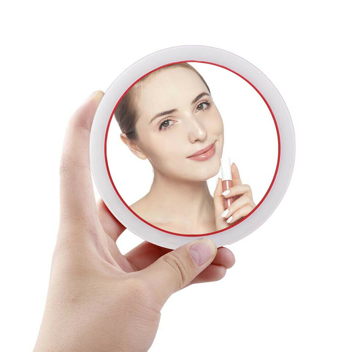 Bakeey Portable Mini LED Makeup Mirror Wireless Charger for Samsung Xiaomi Huawei  