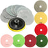 8pcs  4 Inch 50 to 3000 Grit Diamond Polishing Pads for Granite Stone Concrete Marble