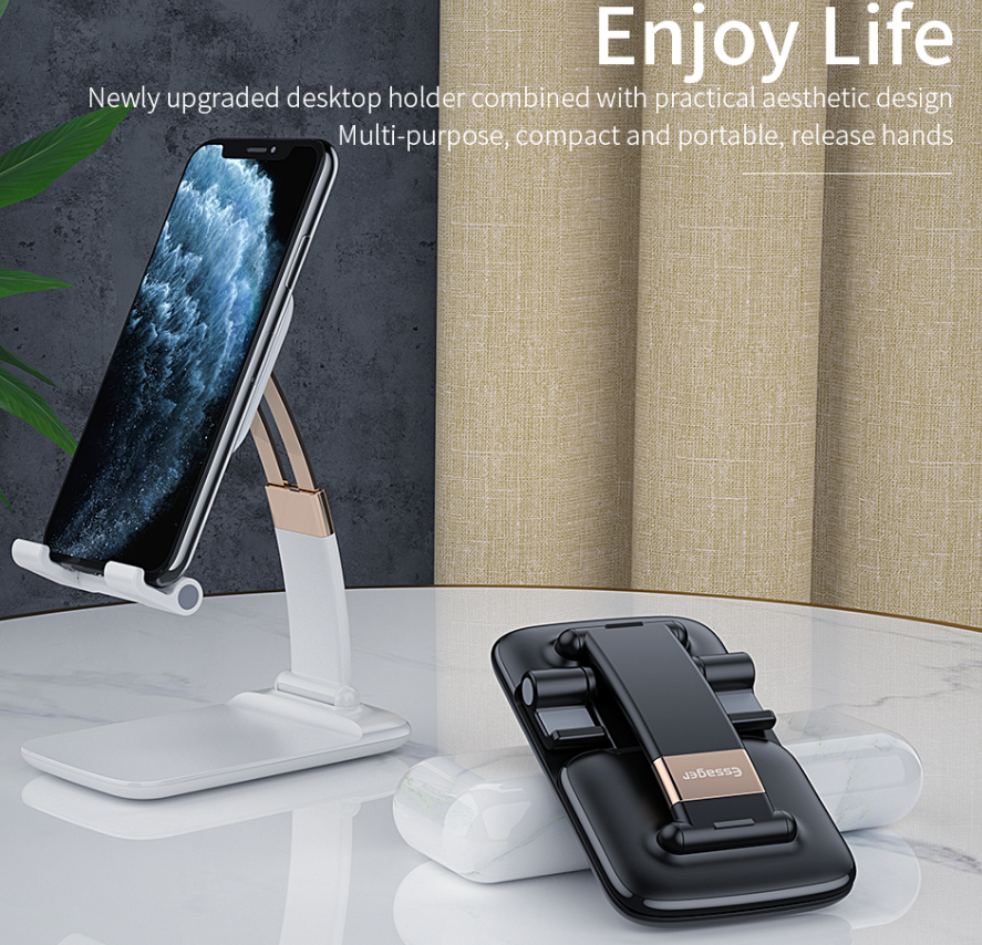 Desktop adjustable lifting telescopic folding mobile phone holder