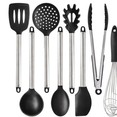 The silicone kitchen utensils and appliances