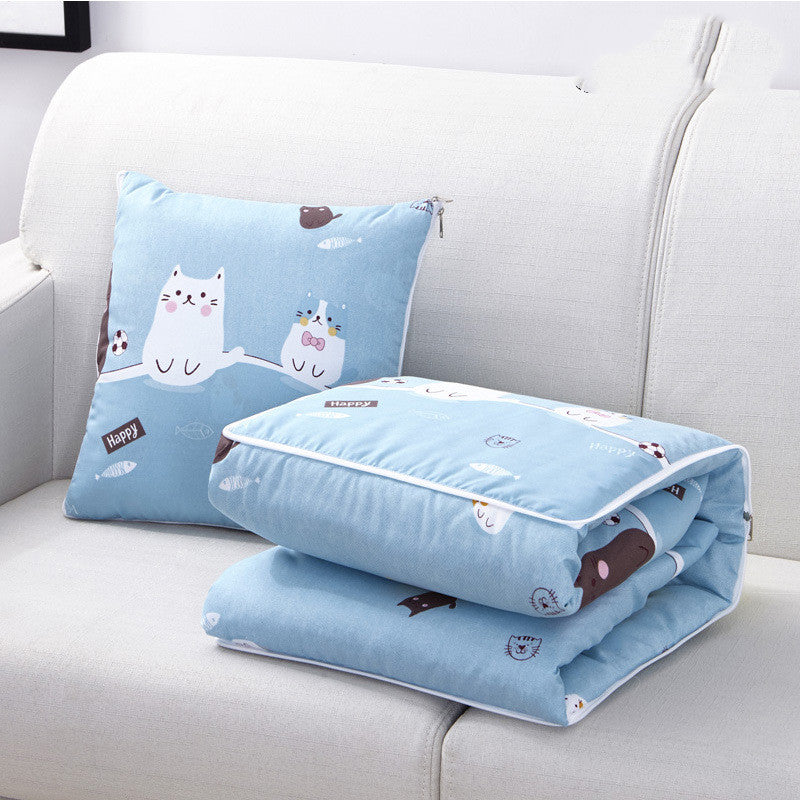 Car cartoon style pillow quilt