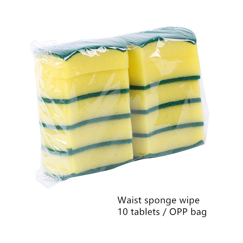 Sponge wipe cleaning pot and bowl