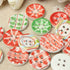 100pcs Christamas Wooden Sewing Buttons DIY Craft Purse Baby Clothes Decoration Sewing Button