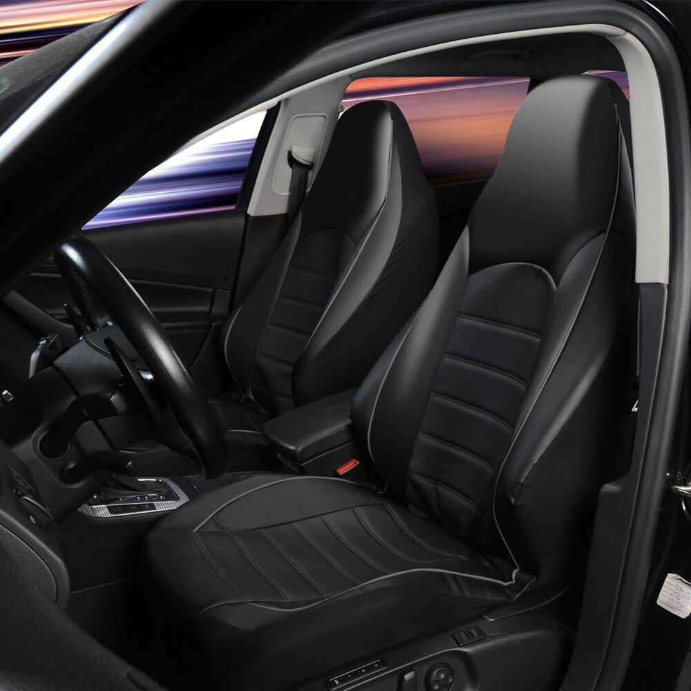 One-piece PU Leather Double Front Car Seat Cover