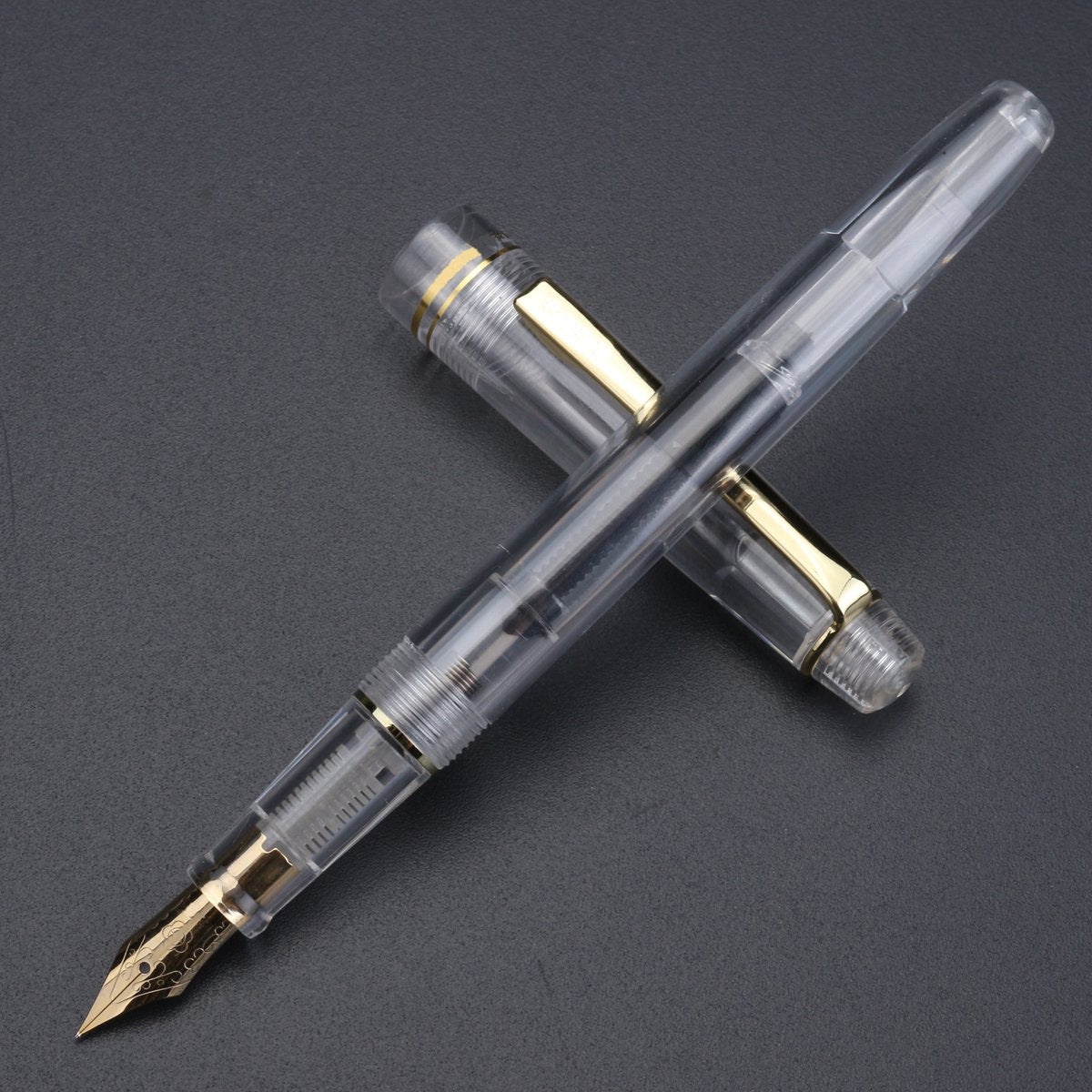 HERO 1202 Transparent Fountain Pen Extra Fine 0.38MM Nib 135MM Ink Absorber Writing