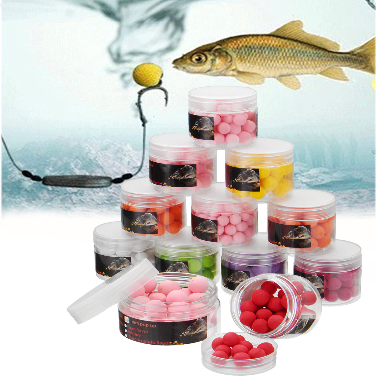ZANLURE 8-14mm Course Carp Fishing Lures Pop Ups Baits 9 Colors 9 Flavours Floating Lure Ball Beads