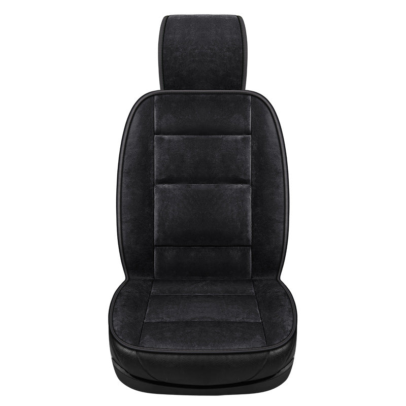 Thickened Warm Monolithic Plush Car Seat Cushion