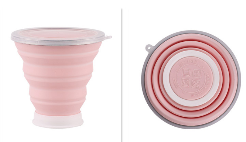 Silicone folding cup