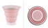 Silicone folding cup