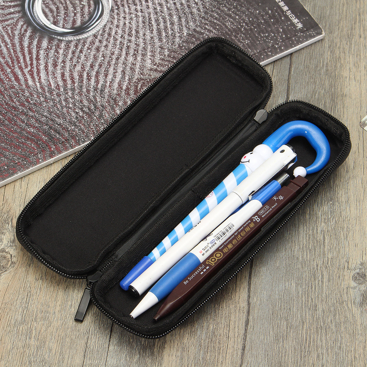 EVA Hard Sell Pen Pencil Makeup Case Zipped Holder Pouch Bag